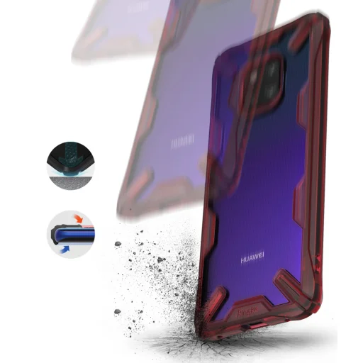 Ringke Fusion X PC tok TPU kerettel Huawei Mate 20 Pro piros - 7