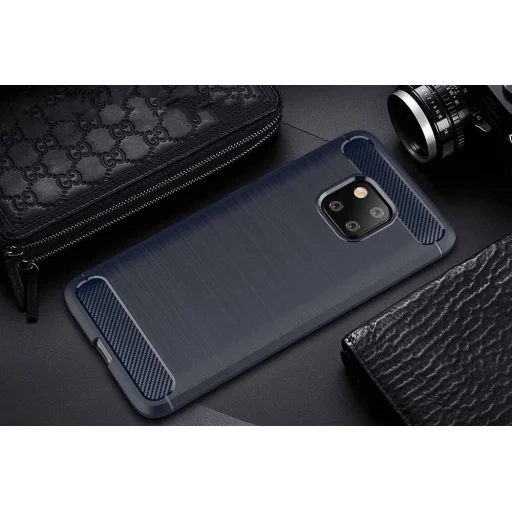Szénszál mintájú TPU tok Huawei Mate 20 Pro fekete - 8