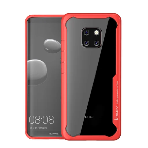 IPAKY Survival gél tok fokozott védelemmel Huawei Mate 20 Pro piros színben - 1