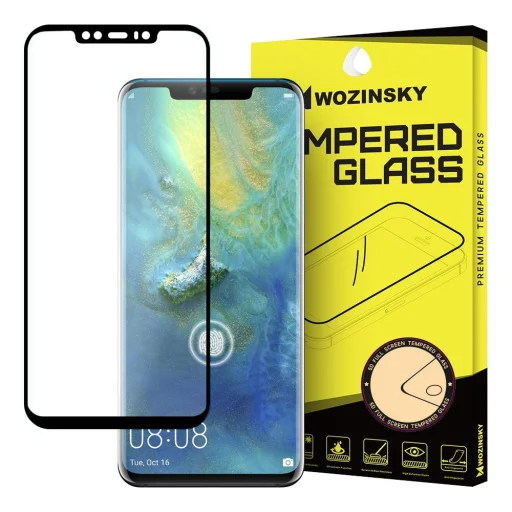 Wozinsky 5D kijelzővédő üvegfólia Huawei Mate 20 Pro fekete - 1