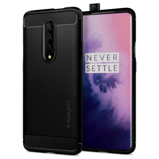 Spigen Rugged armor tok OnePlus 7 Pro fekete - 1