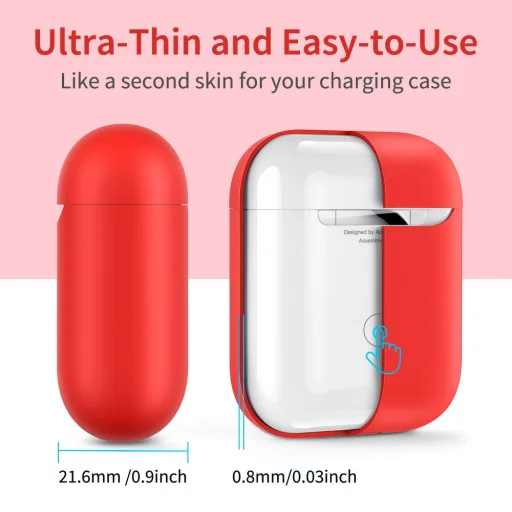 ESR Brezze Airpods tartó tok  piros - 5