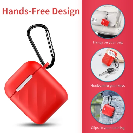 ESR Ripple Airpods tartó tok piros - 3