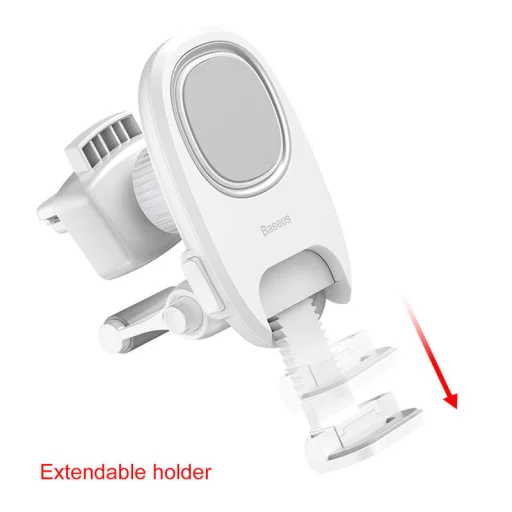 Baseus Xiaochun mágneses autós telefontartó fehér - 2