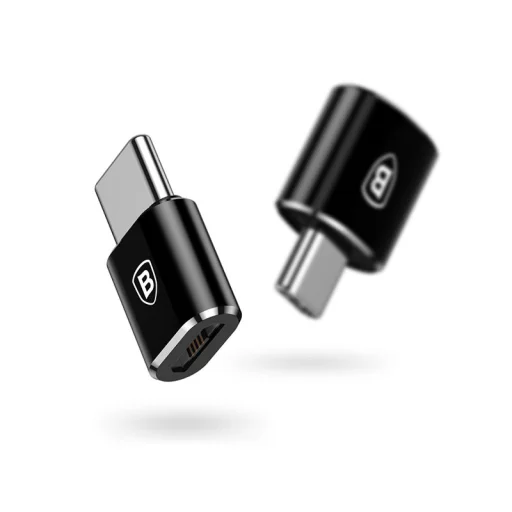 Baseus Micro USB - Type-C (USB-C) átalakító fekete (CAMOTG-01) OTG - 5