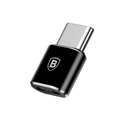 Baseus Micro USB - Type-C (USB-C) átalakító fekete (CAMOTG-01) OTG - 1