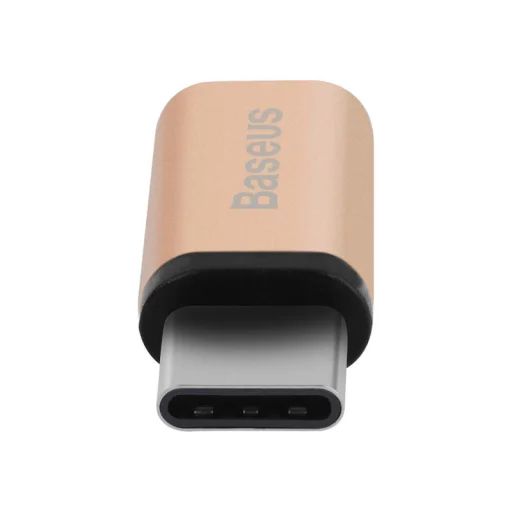 Baseus Sharp Micros USB - Type-C átalakító adapter pezsgő arany - 5