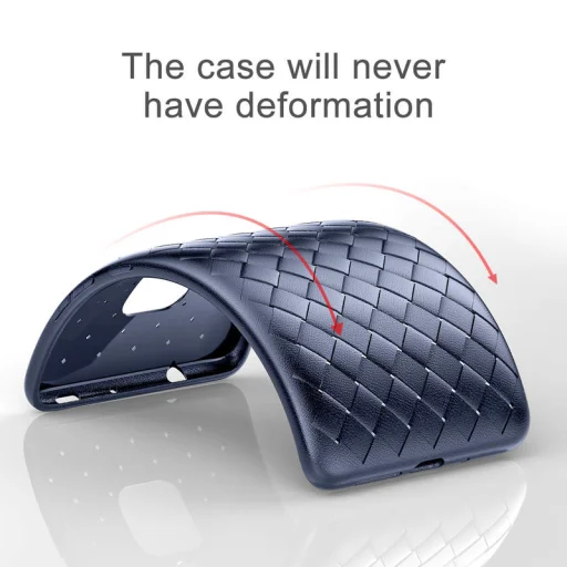 Baseus BV fonott textúrájú TPU tok Huawei Mate 20 Pro kék színben (WIHWMATE20P-BV03) - 7