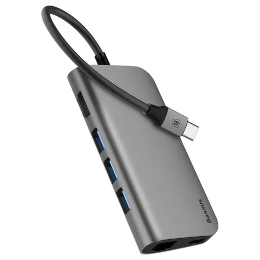 Baseus Almighty 8in1 Type-C HUB szürke színben - 1