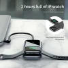 Baseus Superlative Type-C USB HUB szürke, Apple Watch töltő (CAHUB-AZ0G) thumbnail
