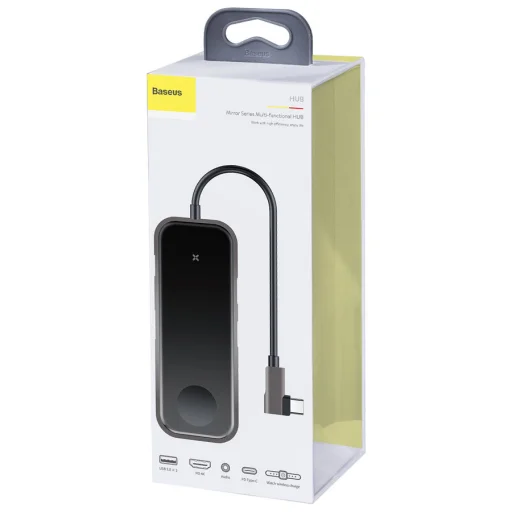 Baseus Superlative Type-C USB HUB szürke, Apple Watch töltő (CAHUB-AZ0G) - 10