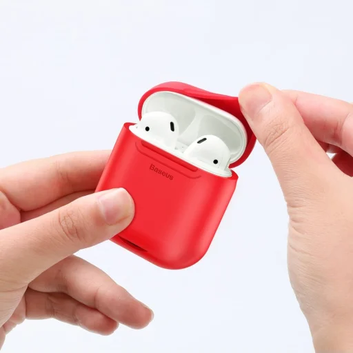 Baseus AirPods 1/2 vezeték nélküli töltésre alkalmas tok fekete - 13