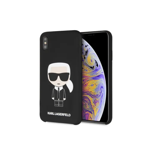 iPhone XS MAX fekete tok Karl Lagerfeld Karl Choupette - 2