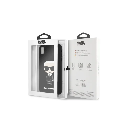 iPhone XS MAX fekete tok Karl Lagerfeld Karl Choupette - 3