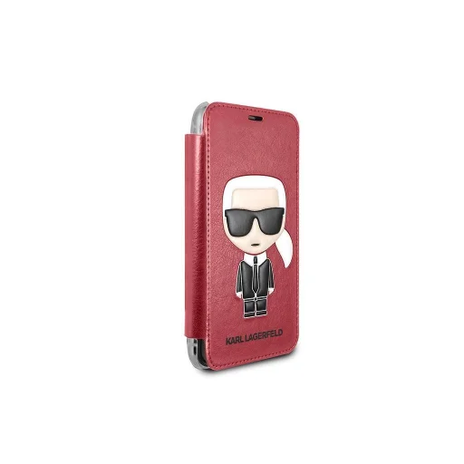 Karl Lagerfeld fliptok iPhone X/XS piros - 1