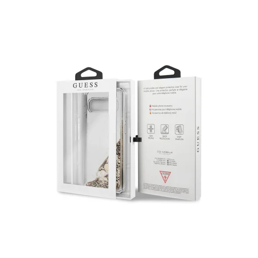 Guess Folyékony flitteres mintájú tok Samsung S10 Plus arany - 5