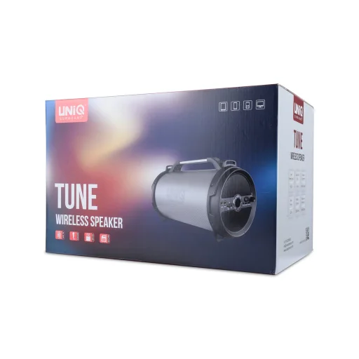 UNIQ Tune hordozható bluetooth hangszóró LED világítással szürke (karaoke) - 8