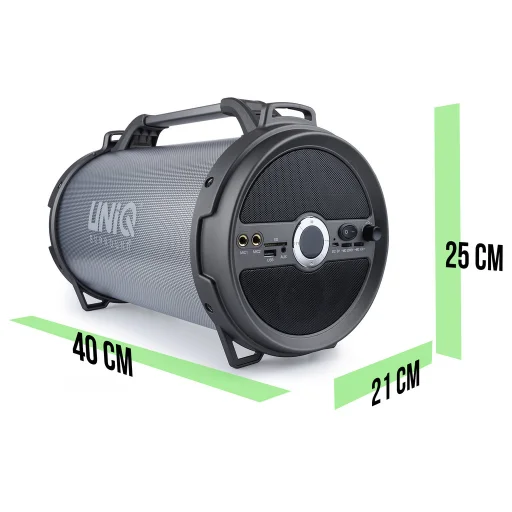 UNIQ Tune hordozható bluetooth hangszóró LED világítással szürke (karaoke) - 2