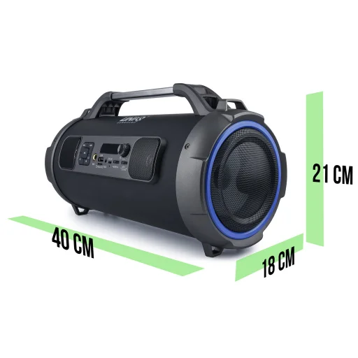 UNIQ Sing hordozható bluetooth hangszóró LED világítással fekete - 3