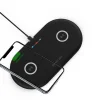 SMD HT-02 vezeték nélküli dupla qi gyors töltő, fekete 10W thumbnail