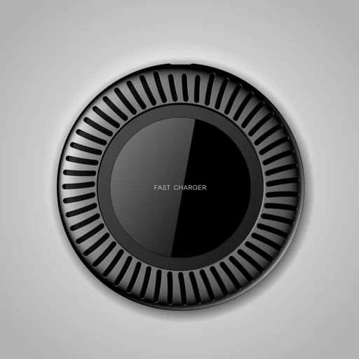 SMD FD-10W UFO vezeték nélküli QI gyors töltő, fekete 10W - 6