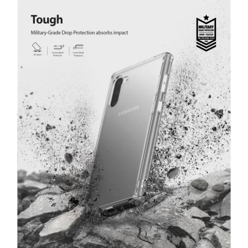 Samsung Note 10 Ringke Fusion tok Clear átlátszó kialakításban - 6