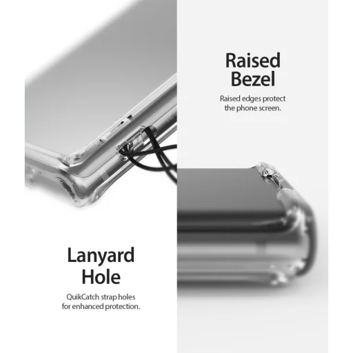 Samsung Note 10 Ringke Fusion tok Clear átlátszó kialakításban - 4