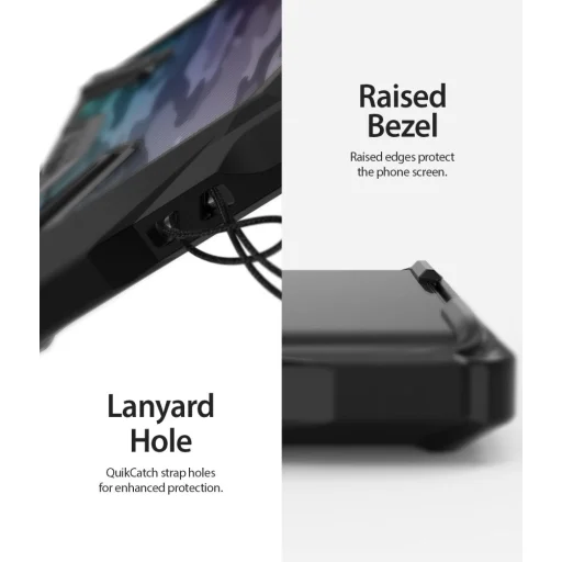 Samsung Note 10 tok Ringke Fusion X Camo Black terepmintás - 10