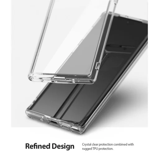 Samsung Note 10+ Plus Ringke Fusion tok Clear átlátszó kialakításban - 5