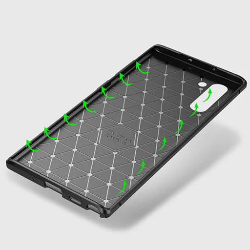 SMD N10-013 Samsung Galaxy Note 10 TPU puha tok barna színben - 6