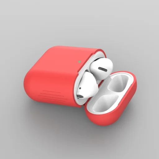 SMD XH-065 Airpods 1/2 tok szilikon piros színben - 1
