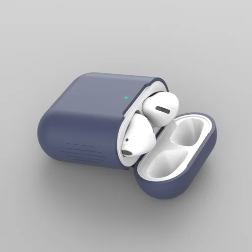 SMD XH-065 Airpods 1/2 tok szilikon éjkék színben - 1
