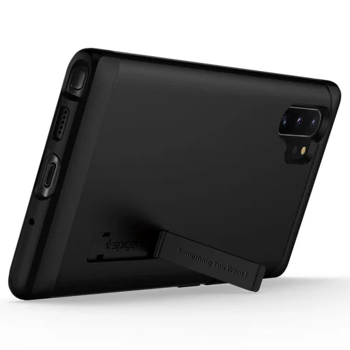 Spigen Slim Armor tok Samsung Note 10+ fekete színben - 6