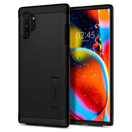 Spigen Slim Armor tok Samsung Note 10+ fekete színben - 1