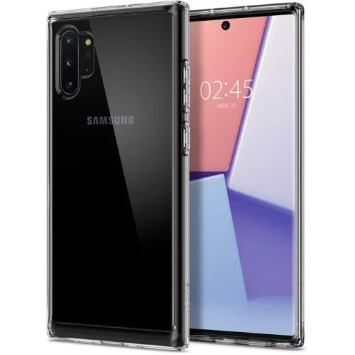 Spigen Liquid Crystal hybrid flexibilis TPU gél tok Samsung Note 10+ áttetsző - 1