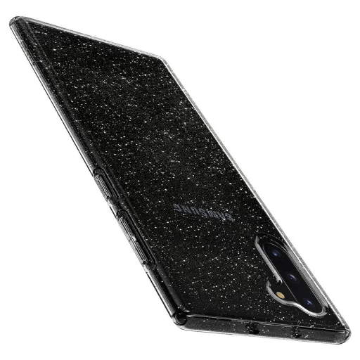 Spigen Liquid Crystal hybrid flexibilis TPU gél tok Samsung Note 10 flitteres áttetsző - 7