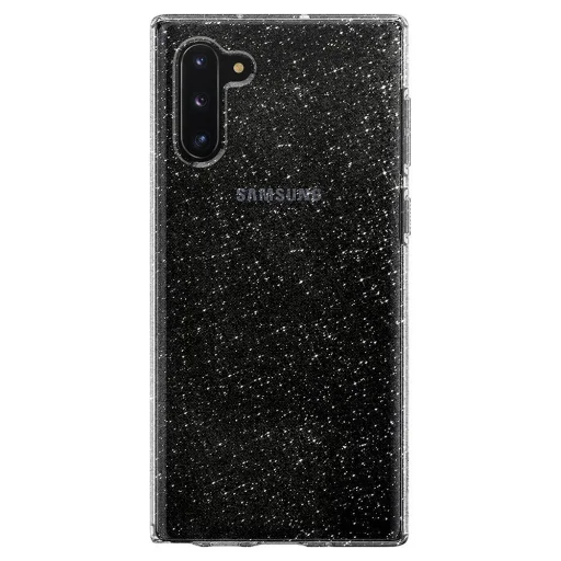 Spigen Liquid Crystal hybrid flexibilis TPU gél tok Samsung Note 10 flitteres áttetsző - 3