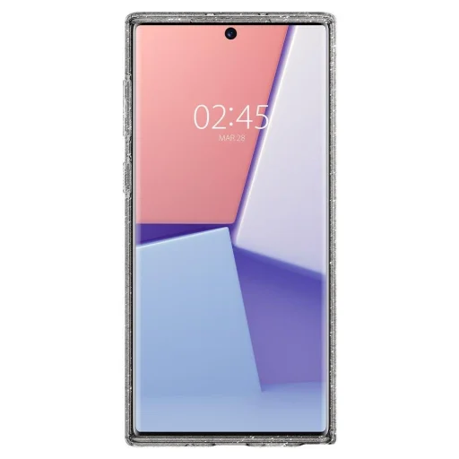 Spigen Liquid Crystal hybrid flexibilis TPU gél tok Samsung Note 10 flitteres áttetsző - 4