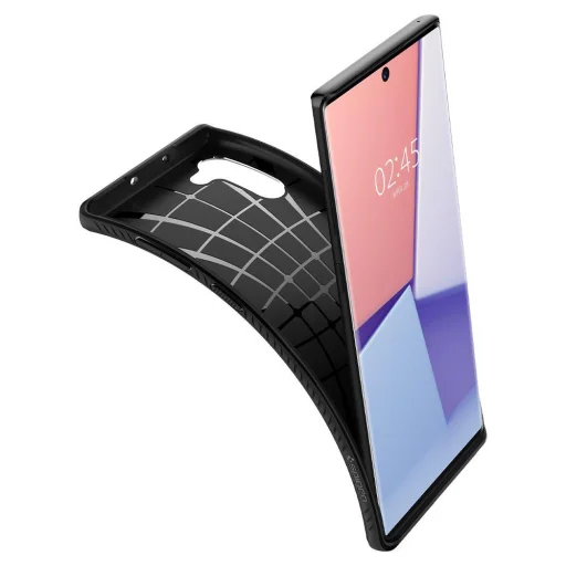 Spigen Liquid Air tok Samsung Note 10 matt fekete színben - 8