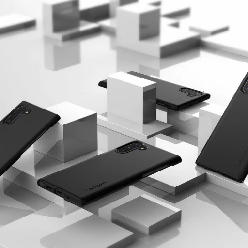 Spigen Thin Fit ultravékony tok Samsung Note 10 fekete színben - 8