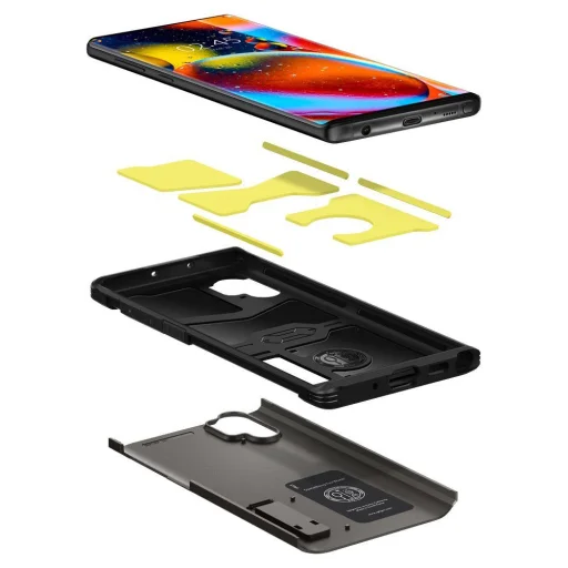 Samsung Note 10+ Plus Spigen Tough armor tok Gunmetal színben - 5