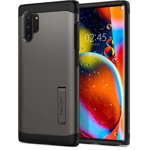 Samsung Note 10+ Plus Spigen Tough armor tok Gunmetal színben - 1