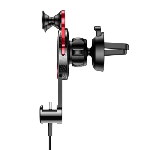 Baseus YY Gravity autós telefontartó USB Type-C piros - 2