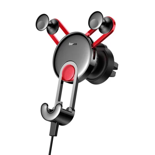Baseus YY Gravity autós telefontartó USB Type-C piros - 3