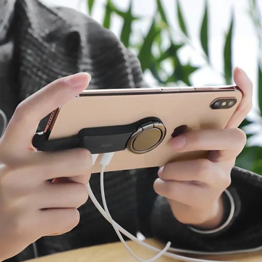 Hoco 2xLightning elosztó adapter fekete - 11