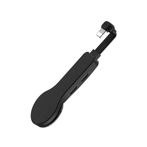 Hoco 2xLightning elosztó adapter fekete - 3