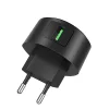 Hoco Shell hálózati töltő adapter 1xUSB QX 3.0 fekete thumbnail