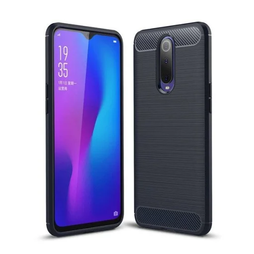 Szénszál mintájú TPU tok Xiaomi Mi 9T Pro/ Mi 9T kék - 1