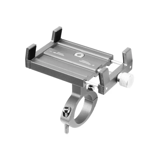 SMD fém biciklis telefontartó kormányra ezüst, alumínium anyaghasználattal (GB0127C-S) - 1