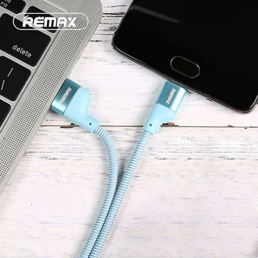 Remax Camaroon USB/Type-C kábel zöld - 8